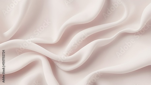 Schilderij op canvas Elegant draped blush pink fabric texture