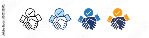 Reliability Icon Set Multiple Style Collection