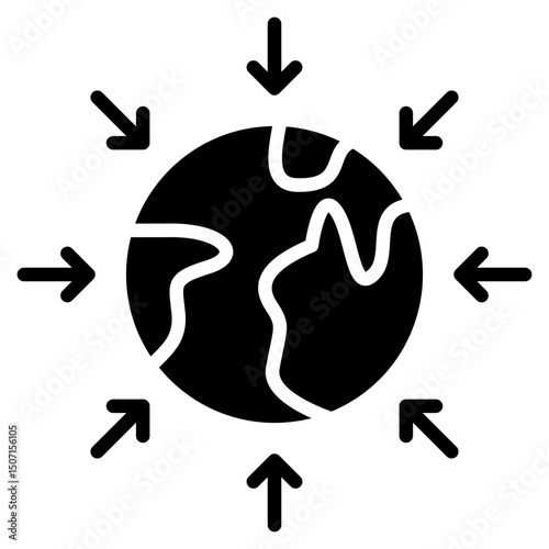 Impact glyph icon