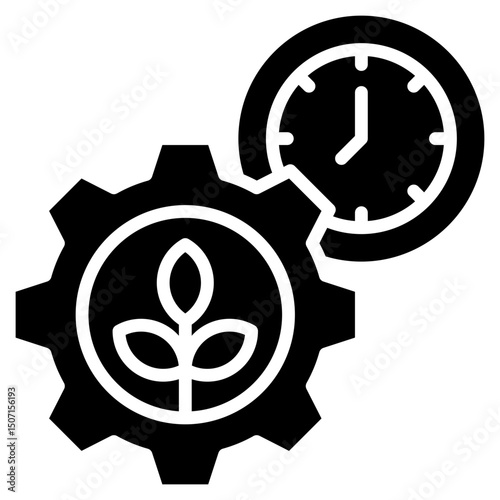 Efficiency glyph icon