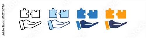 Integrity Icon Set Multiple Style Collection