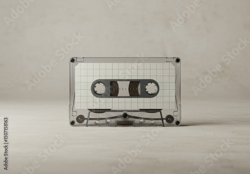 Vintage Cassette Front Label Mockup