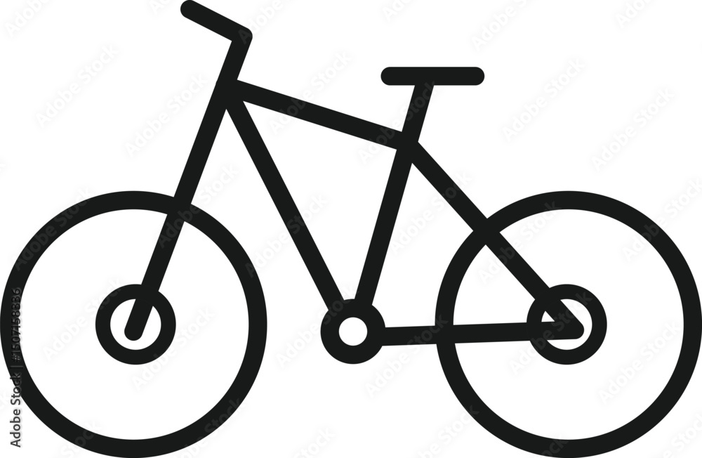 Fototapeta premium bicycle on a white background