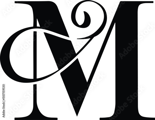 Elegant Letter M Monogram Logo – Decorative Typography Vector Design