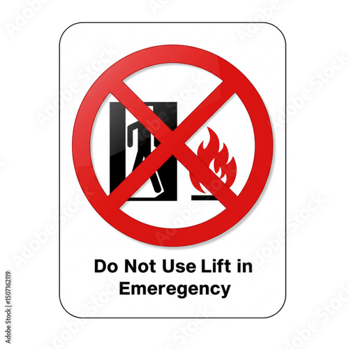 Do not use elevator in case of fire.