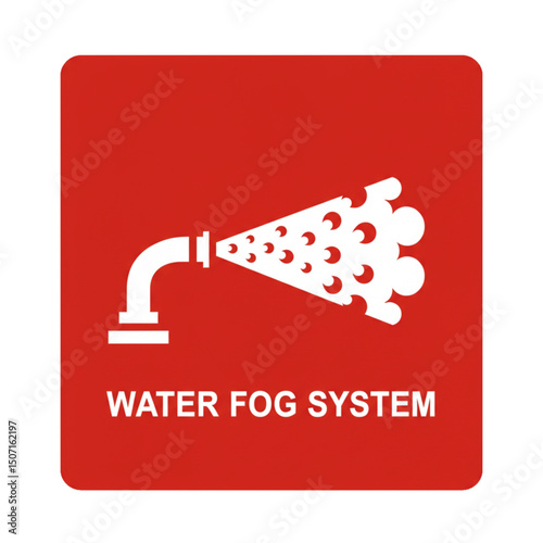 Water fog system for fire control.