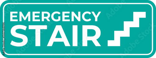 Emergency Stairway Sign Safety Guidance for Evacuation Routes