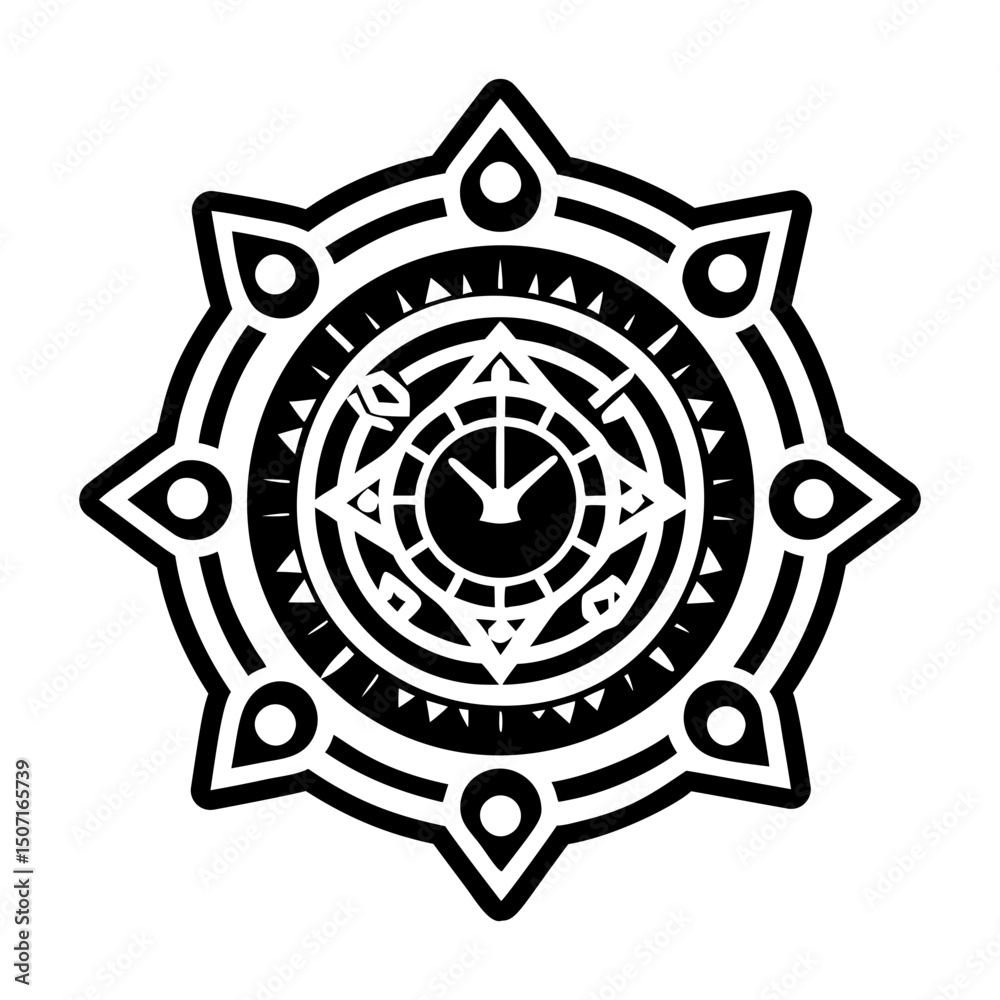 Obraz premium A solid style icon of clock