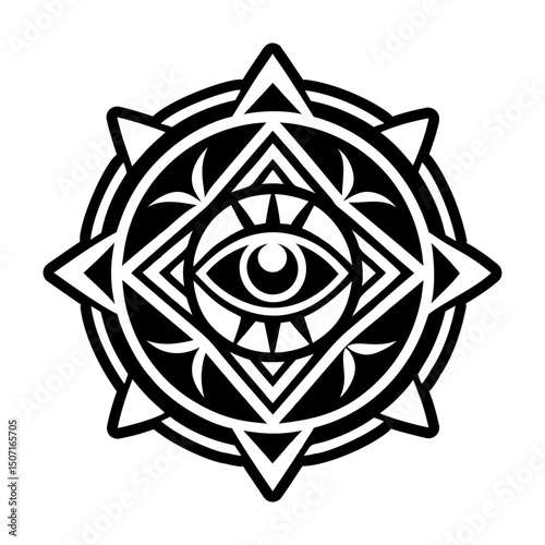 A solid style icon of awakening