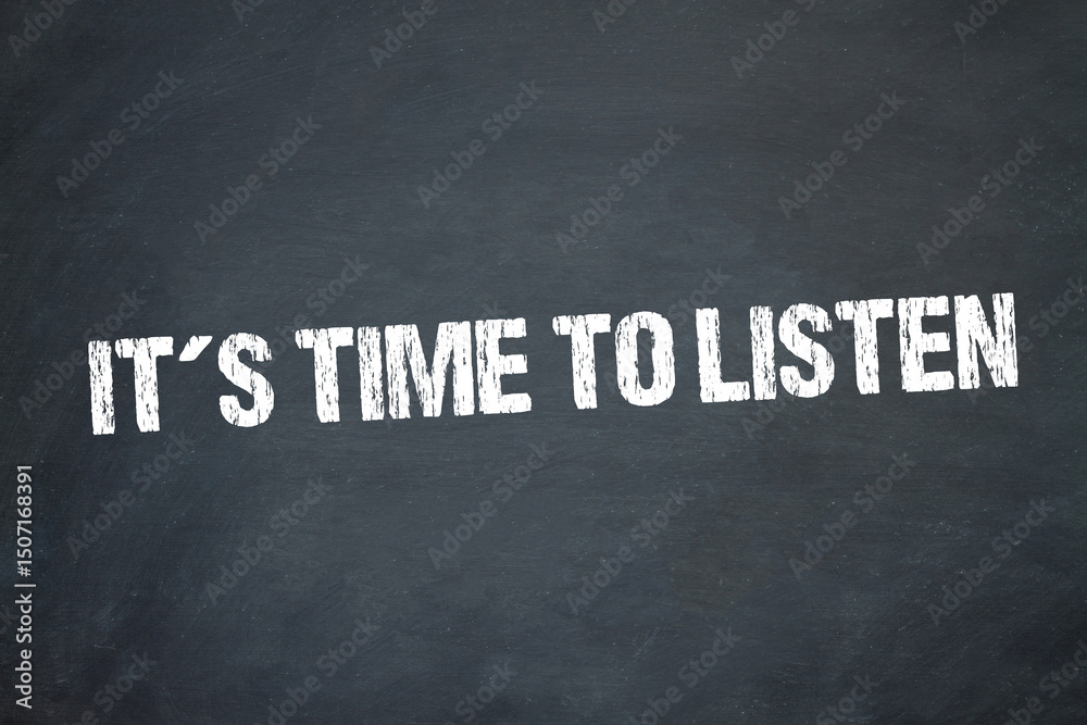 Obraz premium It´s time to listen