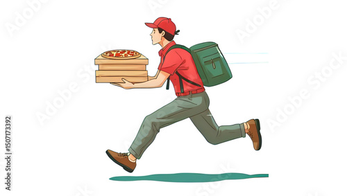 Pengantar paket dengan semangat