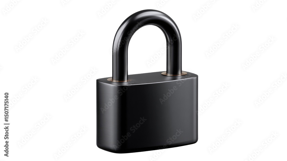 Secure Lock Icon: A close-up view of a sleek, metallic lock, embodying concepts of safety and protection, security and privacy in digital world. Secure Lock Icon: A close-up view of a sleek, metallic lock, embodying concepts of safety and protection, security and privacy in digital world.