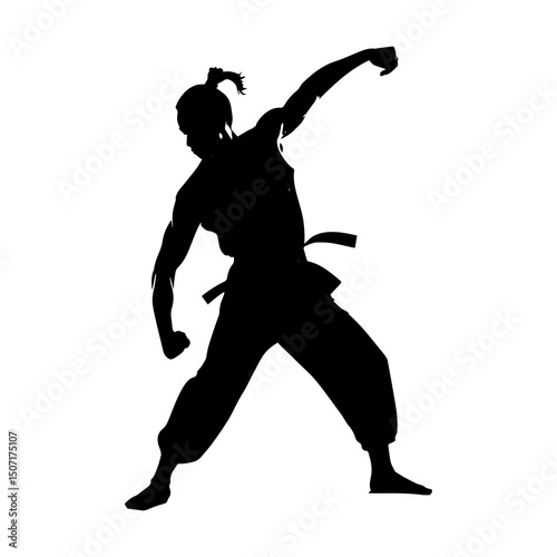 vector silhouette of a man