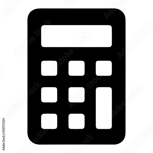 calculator isolated on white background