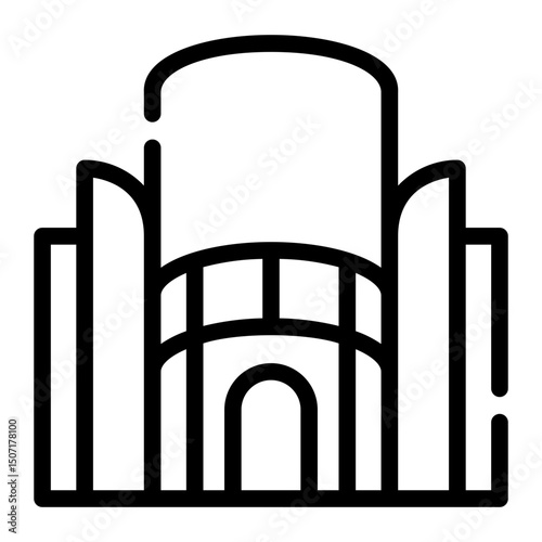 Office Building Vector Illustration – Modern Urban Business Center Design	