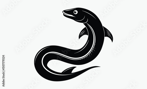 Eel Silhouette Vector