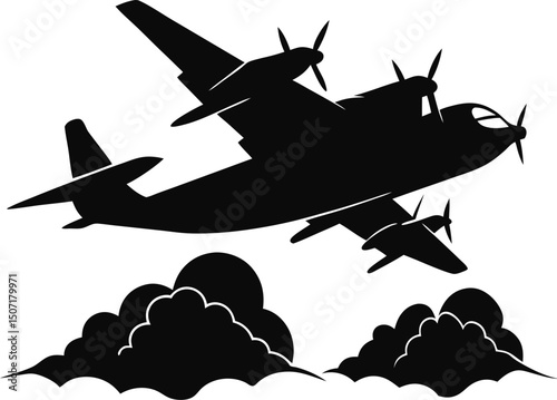 Colorful Light Twin Aircraft Vector Set – 8-Seater Propeller Airplanes, Travel, and Editorial Design