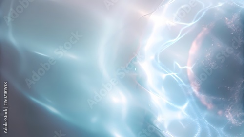 Abstract ethereal light display with soft pastels.