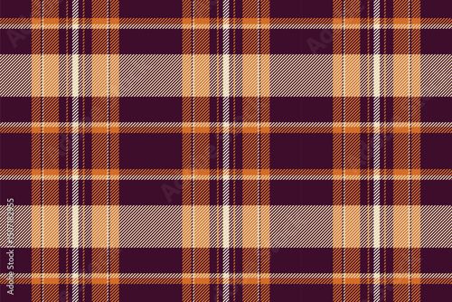 Warmtoned plaid pattern with a traditional woven texture. Ideal for backgrounds, textiles, or autumnal themed designs. Represents comfort and classic style.