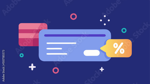 Discount Code Entry An illustration of a discount code input field with a glowing Apply button next to it enhancing the idea of savings during checkout.