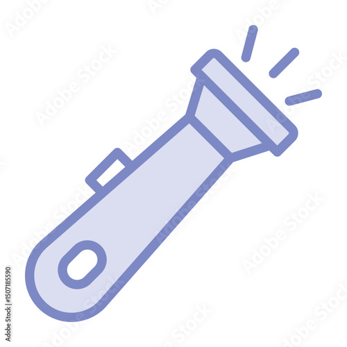 Flashlight duotone line icon, vector, pixel perfect, illustrator file 
