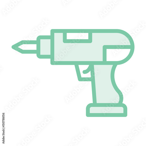 Hand Drill duotone line icon, vector, pixel perfect, illustrator file 
