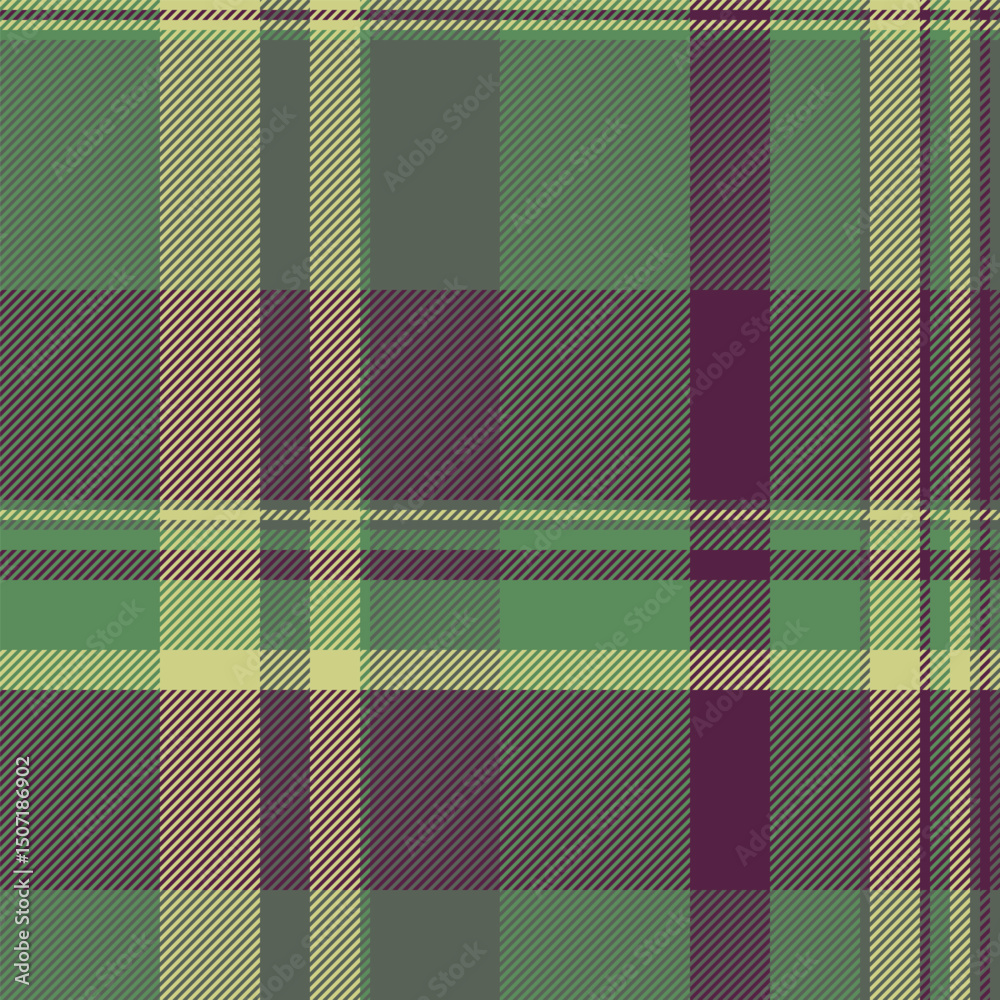 Elegant muted green, purple, and beige plaid pattern. Perfect for textile design, fashion, home decor, and website backgrounds. Elegant muted green, purple, and beige plaid pattern. Perfect for textile design, fashion, home decor, and website backgrounds.