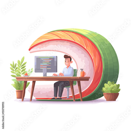 Sushi Office: Coder's Creative Workspace