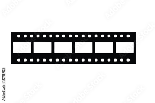 Classic Film Reel Icon A Simple, Elegant Vector Graphic Representing Cinema, Movies, and Filmmaking