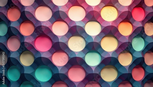 Symmetrical, overlapping circles forming a grid, monochrome, wallpaper, round, symmetry