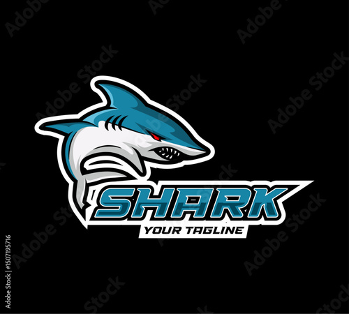 shark esports logo design