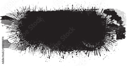 ink splashes for speckle effect .Set of Black Spray Blot of Ink. Place blobs, stains and splats in this pack over any object to create grunge effect .Spray paint drips .abstract vector.
