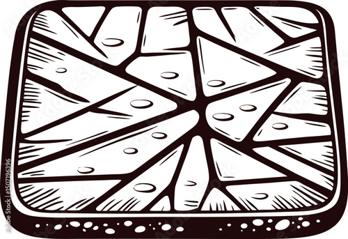 a-hand-drawn-vector-illustration-of-a-frozen-river.eps