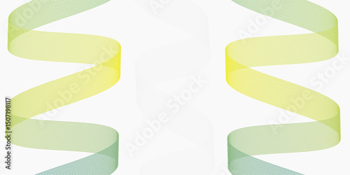 Abstract background with lines. Vector background with waves. Background for music album, poster, card, advertisement. Element for design isolated on white. Green, eco, nature