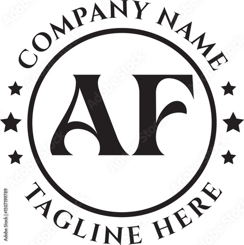 AF Circle Luxury logo AB to AZ 