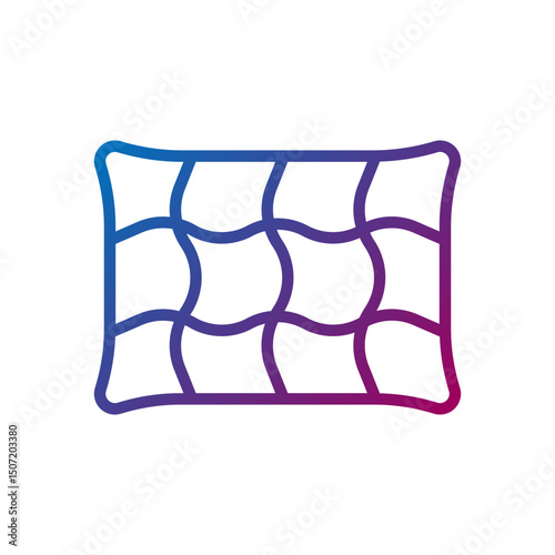 pillow gradient line icon
