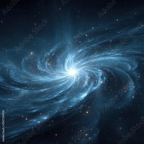 A stunning view of a swirling galaxy, showcasing the beauty of the cosmos and the wonders of the universe.