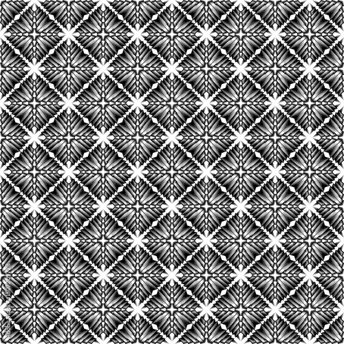 A seamless vector pattern featuring a repetitive grid of black squares with a darker, subtle texture within each square, creating a minimalist and modern background.