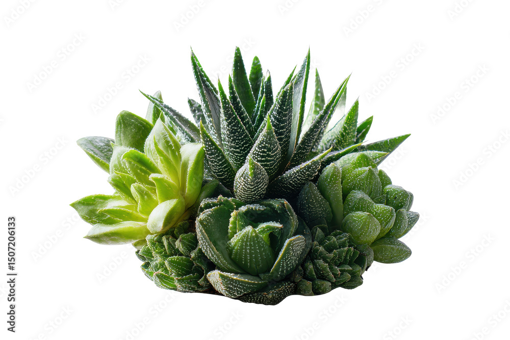 Fototapeta premium Stunning Succulent Arrangement A Lush Collection of Green Desert Plants