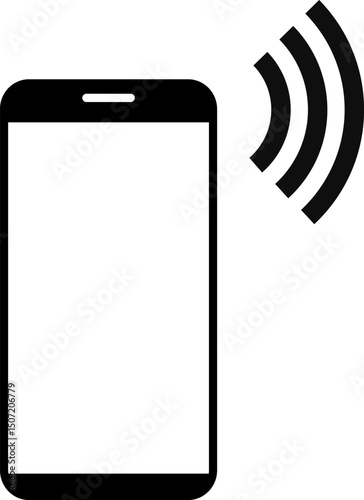 NFC icon. Mobile phone payment. wireless data transfer nfc technology sign. Nfc wireless mobile banking isolated signs. Contactless payment. Cashless card payment
