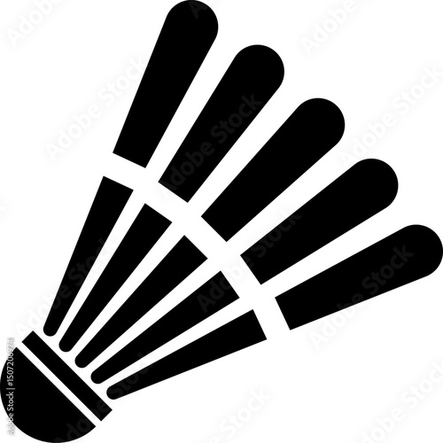 badminton icon. shuttlecock sport icons. activity professional