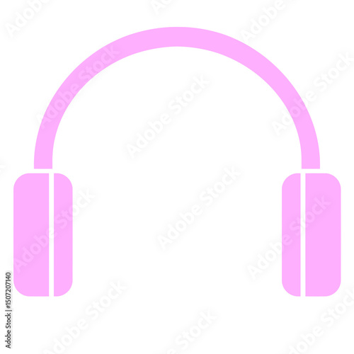 light purple silhouette headphone icon