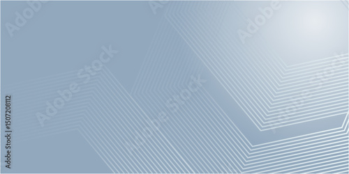 Digital futuristic technology concept with hexagons. Digital hexagonal blue abstract background. Geometric stripe line art design for poster, brochure, cover, banner, website, header