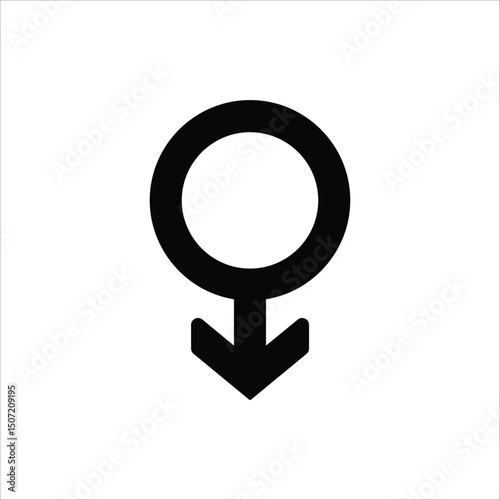 Male gender icon. Vector illustration for web design. Isolated on white background.