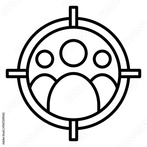 Target Audience Icon: Customer Centricity, Demographic Targeting Concept