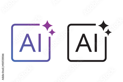ai generated icon on white background