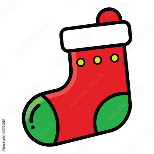 christmas sock with gifts