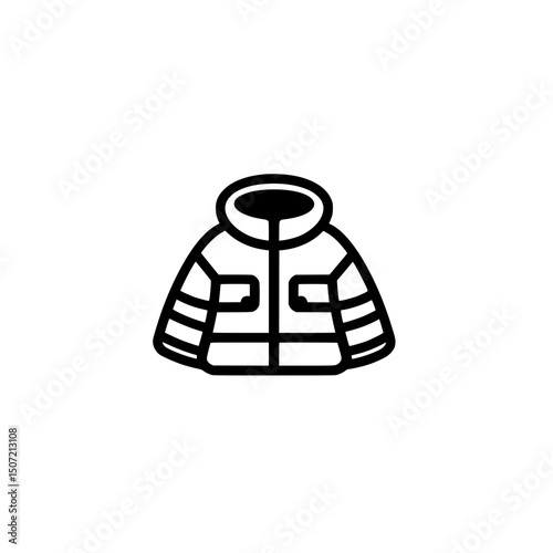 Jacket icon vector