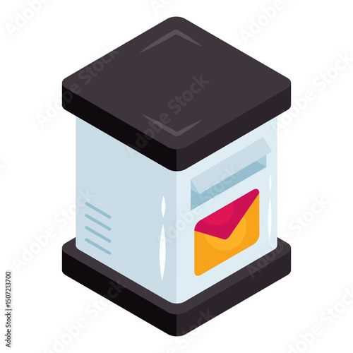 Trendy vector design of letterbox