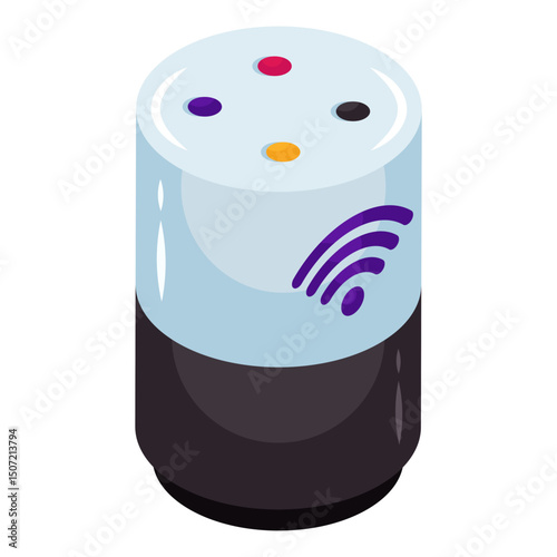 A perfect design icon of smart speaker 